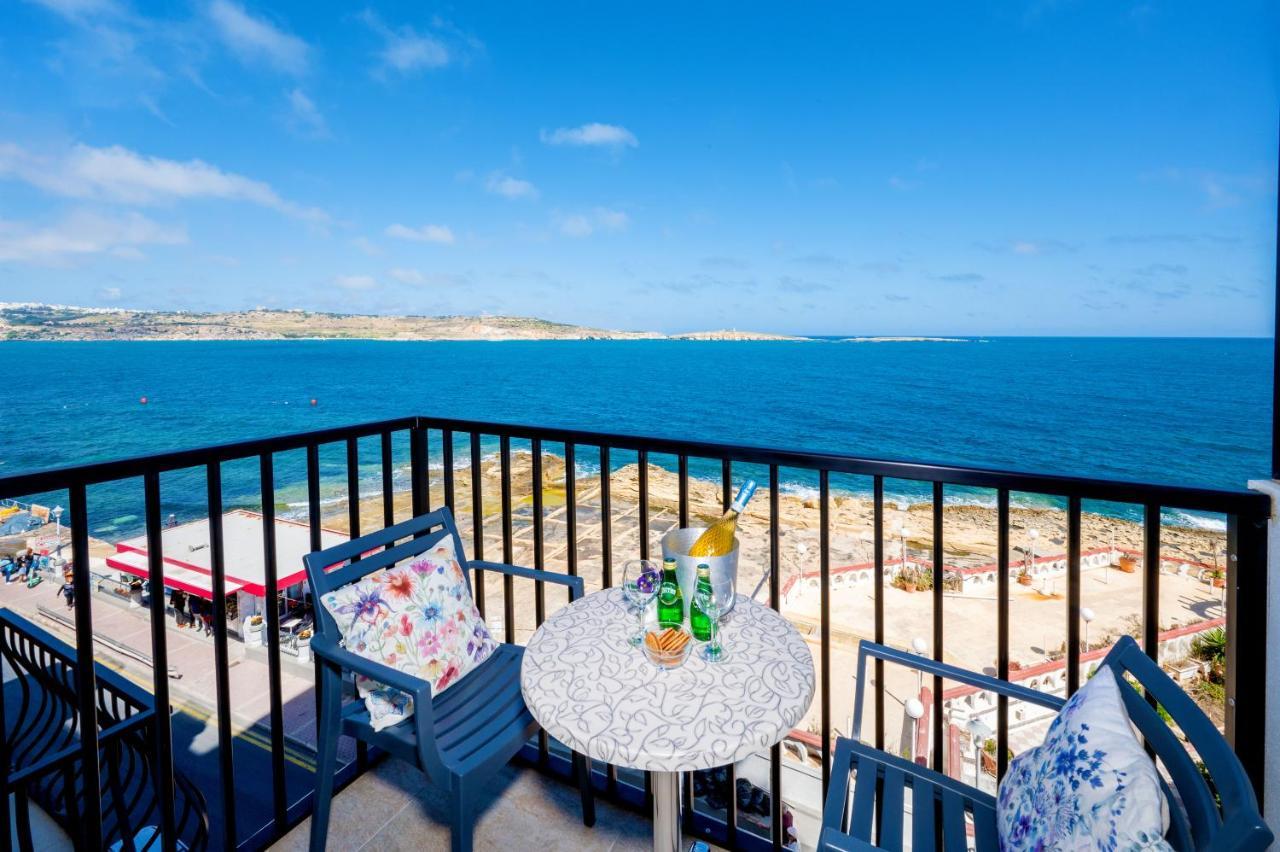 Islet Promenade Seafront Family Apartment With 2 Balconies By Getawaysmalta St. Paul's Bay Exterior photo